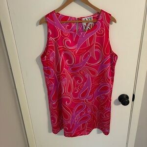 La Vie Style House Pink Abstract Print Dress